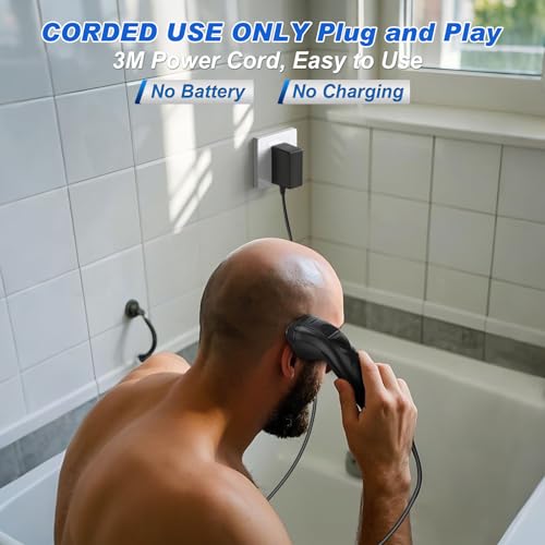 Yineel VT100 Electric Foil Shavers for Men, Pocket-Sized with Case, Mini Electric Razor for Close Face Shaver, 3 Floating Blades, IPX7 Waterproof & Travel-Friendly/Home Use, Gifts for Men
