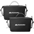 Waterproof Toiletry Bag for Travel, Zipper Styles, 40D Nylon Toiletry Organizer Bags with Shoulder Straps for Men Women, Travel Accessories£¨2 PACK,Black