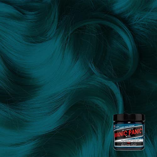 MANIC PANIC Classic Enchanted Forest Semi Permanent Hair Color - Deep Teal Green Hair Dye for Women & Men That Lasts 4-6 Weeks - Vegan, Ammonia & Cruelty-Free - Create & Mix Custom Shades (4oz)
