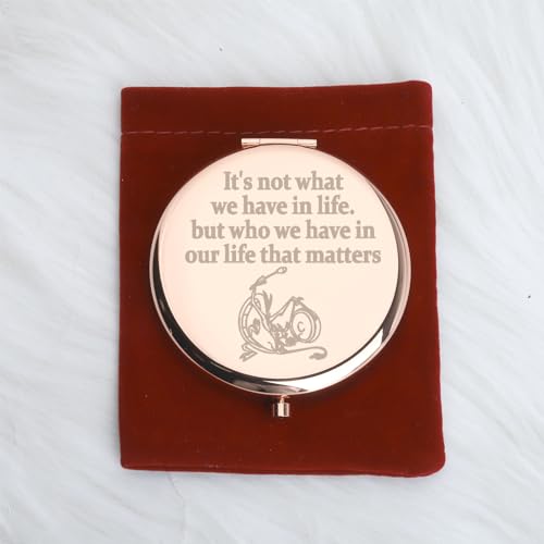 WUSUANED Funny Mushu Dragon Makeup Mirror Mulan Movie Inspired Mirror Mushu Dragon Fan Gift Cartoon Lover Gift