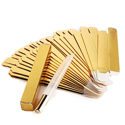COSIDEA 50 pcs black Kraft paper box 22 * 22 * 137 paper packing box for lip gloss mascara