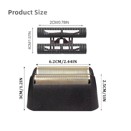 1 Pack Professional 5 Star Series Finale Shaver Replacement Foil and Cutter Bar Assembly Compatible With Wahl Shaver Foil 7031-100, 7043-100 Super Close Shaving Replacement Heads£¬ (Black)