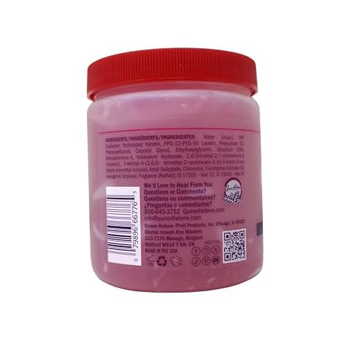 Queen Helene Hard To Hold Styling Gel ? Extra Strong Hold for Long-Lasting Control & Definition | 16 oz Jar