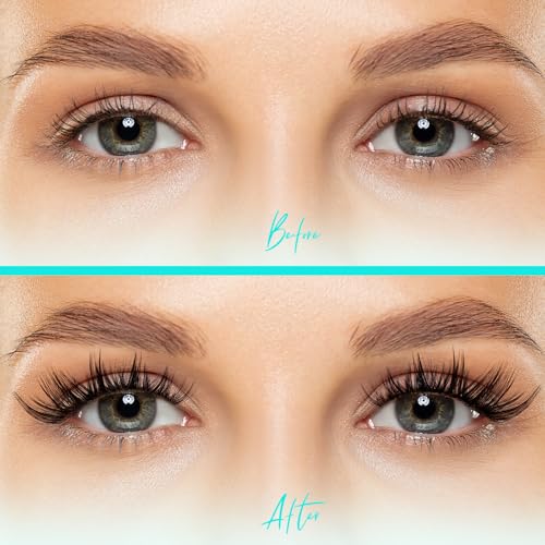 Lash Clusters Kit 168pcs Lash Extension Kit Cluster Lashes Natural Look with Lash Bond and Seal Waterproof, Lash Tweezer with Wet Look Ultra-Thin Band Lashes(Tulip-Kit,D-10-18mm)