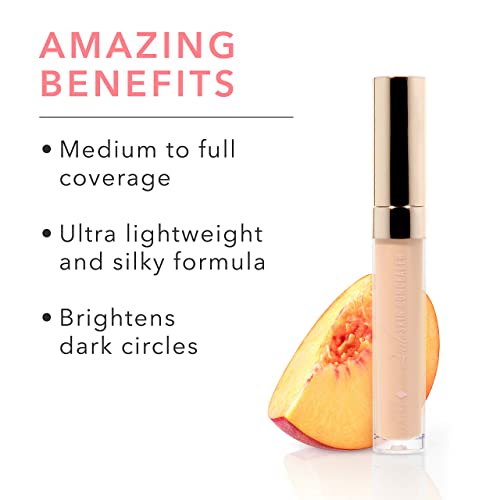100% PURE 2nd Skin Concealer (Fruit Pigmented), Shade 2, Full Coverage, Lightweight, Liquid Concealer for Face, Under Eyes, Vegan Makeup (For Light-Medium Skin w/Neutral Undertones) - 0.17 Fl Oz