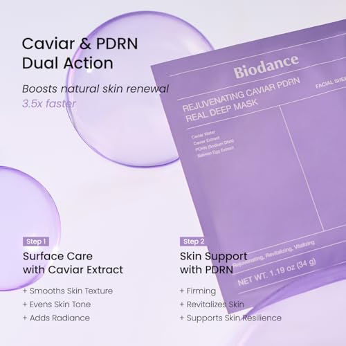 BIODANCE Luxury Holiday Duo: Caviar PDRN & Bio Collagen Real Deep Overnight Gel Mask for Plumping Hydration, Firming for Glass Skin, Korean Skin Care, Skin Care Set