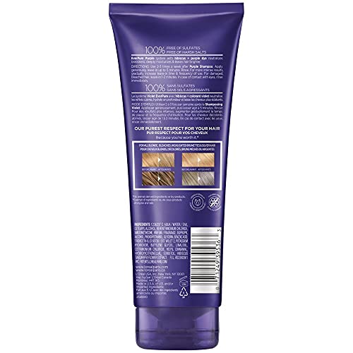 L¡¯Oreal Paris Sulfate Free Brass Toning Purple Conditioner for Blonde,Bleached,Silver,or Brown Highlighted Hair,EverPure,6.8 Fl Oz (Packaging May Vary),(Pack of 2)