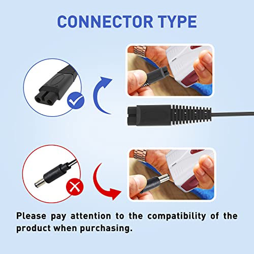 5V 1A Adapter for Andis Shaver AC Charger Power Cord, Compatible with 17150 TS-1 17220 17195 Profoil 17190 17165 17170 17205 17220 Lithium Titanium Plus TS-2 Replacement Pro Foil Shaver-5Ft