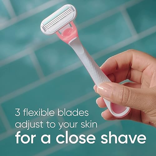 Gillette Venus Sensitive Women's Disposable Razors, 6 Count (Pack of 2)
