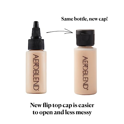 AEROBLEND Airbrush Foundation Makeup: Professional, Water-Based, Buildable, Long-wearing, For all skin types, 1 oz (O05)