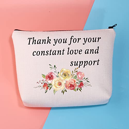 BDPWSS Grandma Of The Groom Cosmetic Bag Grandma Wedding Gift Thank You For Your Constant Love And Support Grandma Travel Pouch From Bride (Grandma of Groom)