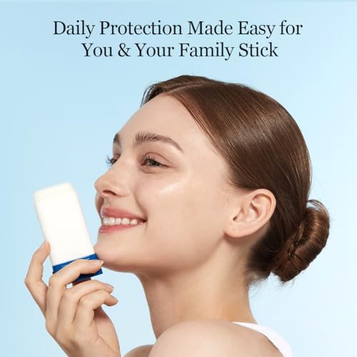 ROUND LAB Birch Juice Moisturizing Sun Stick Broad Spectrum SPF 50+, 0.67oz, Sunscreen Stick for face and body, No White Cast, Non-Sticky, Travel-Friendly, Protector Solar Barra, Korean Sunscreen