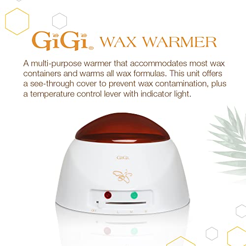 GiGi Hair Removal Cream Duo, Wax Warmer and Creme Wax for Salon-like Results, Made in USA, Unisex, Sensitive Skin, Paraben-Free, Not Tested on Animals, Trusted Brand for Over 40 Years