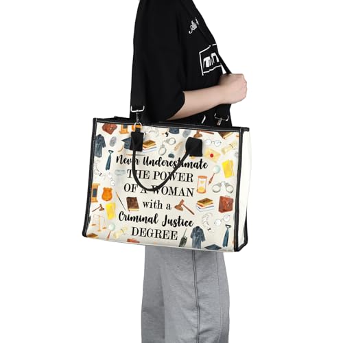 G2TUP Criminal Justice Lover Gift Woman Criminal Justice Makeup Bag Woman Power Cosmetic Bag Criminal Justice Graduation Gift (Woman Criminal Justice TT)