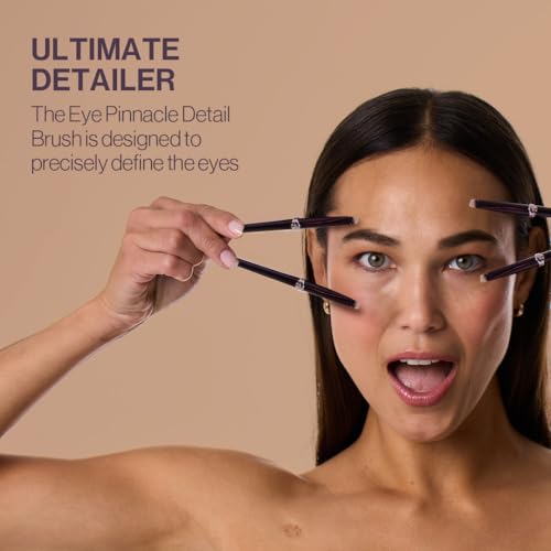 Anisa Beauty Eye Pinnacle Detail Brush ? Precision Brush for Eyeshadow, Eyeliner, and Brow Definition ? Soft, Synthetic Fibers for Targeted Application