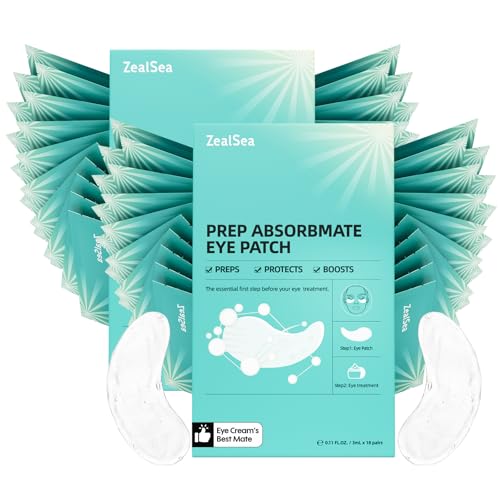 ZealSea Absorbmate Under Eye Patch - A Breakthrough Eye Cream & Serum Mate in Just 5?10 Mins to Boost Absorption, Instantly Prep Eye Area for Sensitivity Buffer ? Made to Pair with Eye Care, 18pack x2