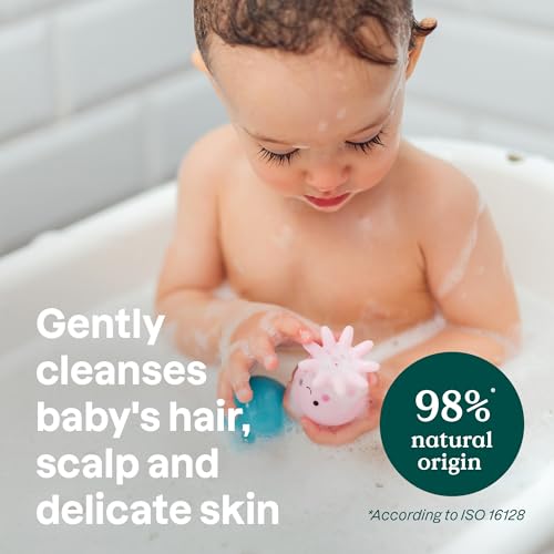 ATTITUDE 2-in-1 Hair and Body Foaming Baby Wash, EWG Verified Shampoo Soap, Dermatologically Tested, Made with Naturally Derived Ingredients, Vegan, Unscented, 10 Fl Oz (Pack of 3)