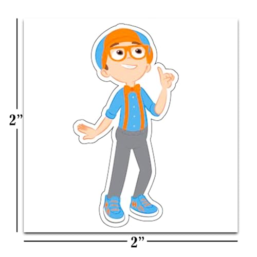 Blippi Tattoos Party Favors Bundle ~ 72 Perforated Individual 2" x 2" Blippi Temporary Tattoos for Kids Boys Girls (Blippi Party Supplies)
