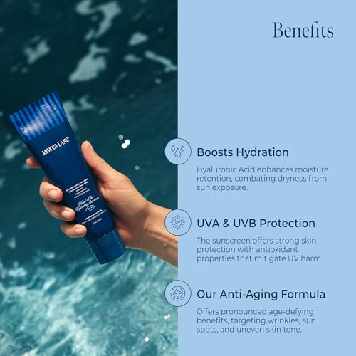 Head-to-Toe Hydrating Sunscreen for Face and Body, Broad Spectrum SPF 45, Daily Moisturizer with Anti-Aging Hyaluronic Acid and Vitamin C, Water Resistant, Fragrance-Free, Vegan, 5.1 oz
