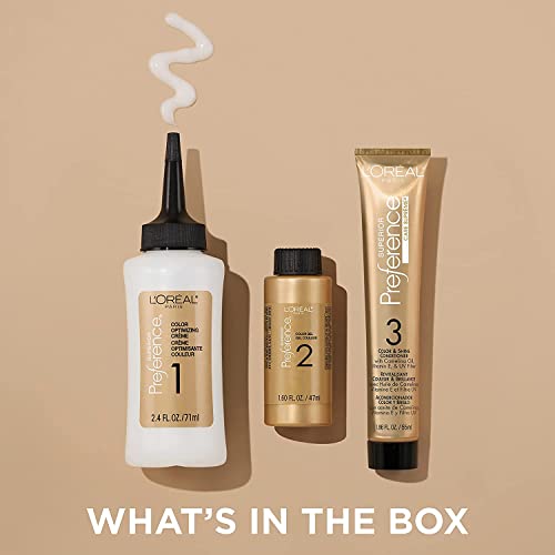 L¡¯Oreal ParisSuperior Preference Rich Luminous Conditioning Colorant, Level 3 Permanent, Dark Blonde/Natural 7 (Pack of 3)