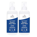 Earth Mama Wild Peppermint Hand & Body Wash | Foaming Castile Soap Liquid and Hand Soap, Made with Organic Wild Mint & Peppermint Oil, 34 fl oz (2-Pack)