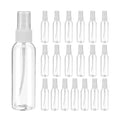 uxcell 20Pack Spray Bottles, 2Oz/60ML Clear Empty Mist Plastic Mini Travel Bottle Set,Small Refillable Liquid Containers for Household Use, Essential Oil, Cleaning (Transparent White)