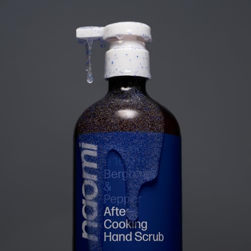 Naomi After-Cooking Hand Scrub | Exfoliating Hand Wash | Odor Neutralizing Kitchen Soap (Bergamot & Pepper)