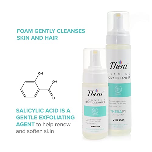 Thera Foaming Body and Hair Cleanser, Rinse-Free Exfoliating Foam, 5 oz, 1 Count