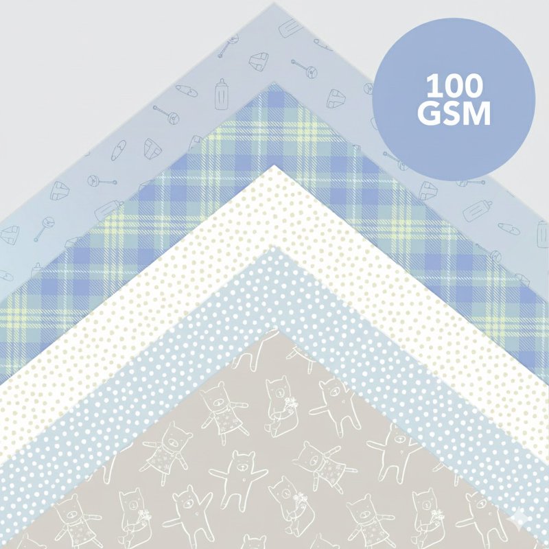 Baby Boy Scrapbook Paper Pad 12x12 Inches 50 Sheets 25 Designs for DIY Crafts