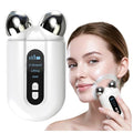 Microcurrent Facial Device, Professional Anti-Aging Skin Tightening Machine with Red Light, Microcurrent Facial Roller for Instant Face Sculpting & Toning, Jawline Defining & Eye De-Puffing