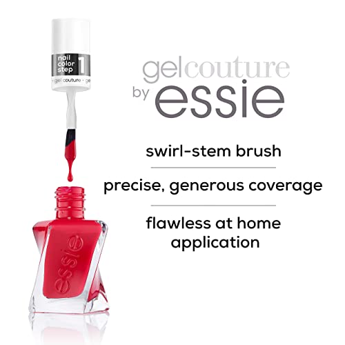 Essie Gel Couture Long-Lasting Nail Polish, 8-Free Vegan, Deep Red, Spiked With Style, 0.46 fl oz