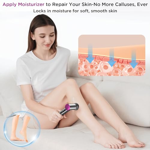 Electric Callus Remover, Apply Oil,Foot SPA,Electric Foot File,Reusable Nano-Glass Head, Ergonomic Premium Aluminum Callus Remover for feet, Rechargeable Pedicure Tools for Feet,Gifts for Men Women