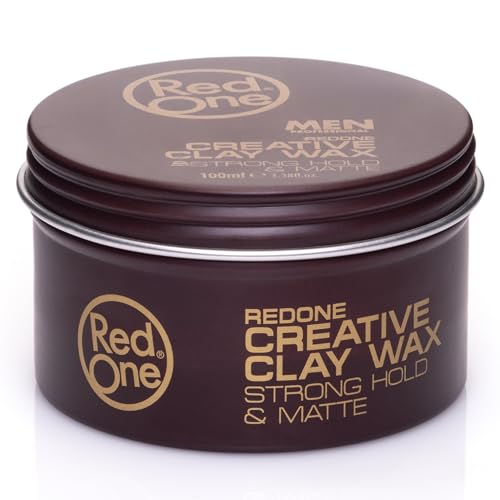 Redone Creative Clay Wax 100ml | Strong Hold & Matte Finish | Texturizing Hair Clay for Men & Women | Non-Greasy Natural Look | Professional Barber Styling | for All Hair Types