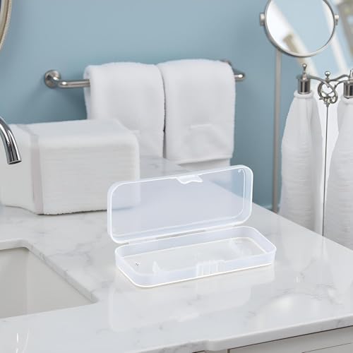 Transparent Shaving Box for Shaver Razor,Razor Protector Plastic Box Cover Container Storage for Manual System, Men Shaving Accessories