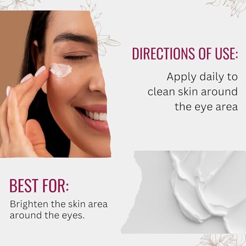 Vitamin C Eye Cream with Lemon Balm Leaf Extract, Manuka Honey & Eye Bright Extract | Plant Based Formula | Carefully formulated to keep your eyes bright and healthy!
