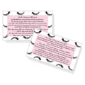 Lash Extension Aftercare Instructions Cards | Package of 50 | Eye Lashes with Pink Inlay Design Double Sided Size 3.5 x 2" inches After Care (3-4 Week Fillers)