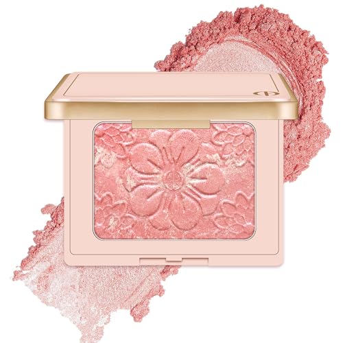 Matte Blush Palette for Cheek Makeup, Lightweight, Highly Pigmented, Long-Lasting, Waterproof, All-Day Wear (01)
