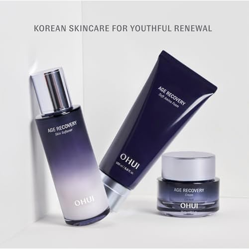 O HUI Age Recovery Soft Amino Foam Cleanser | Gentle Hydrating Foam Face Wash | Korean skin care | Anti-Aging Facial Cleanser | Anti-Wrinkle Care | Sodium PCA Amino Acid, Glycerin | Collagen Support