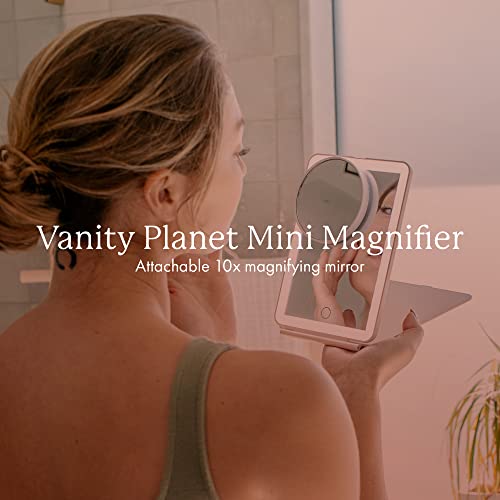 Vanity Planet Pose Mini Travel Mirror Magnifier Attachable 10x Magnifying Mirror with Suction Mount - Mounts Easily to Pose and Mini Pose Makeup Mirrors