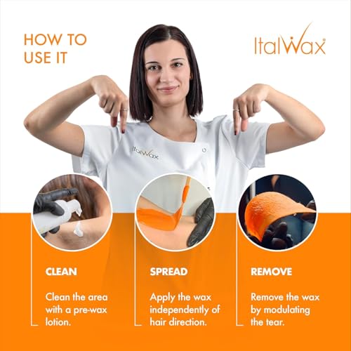 Italwax Top Line Coral Hard Wax Beads 1.65 lb (750 g) ? Creamy Strong Grip Wax for Bikini & Coarse Hair, Suitable for Sensitive Skin, Professional Use ? Made in Italy