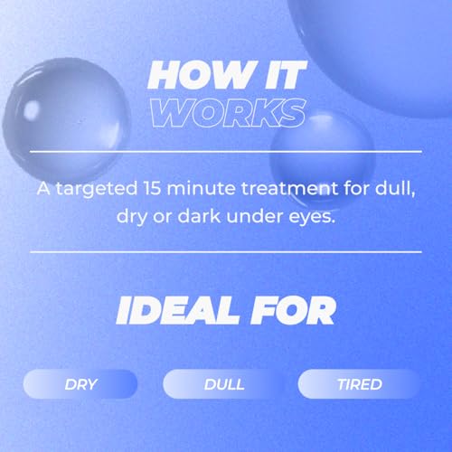 Vitamasques Under Eye Patches 3-Pack - Firming & Brightening - Anti Aging Collagen Korean Skin Care Reduce Fine Lines, Puffiness, Wrinkles & Dark Circles - Hyaluronic Acid - Vegan & Cruelty-Free