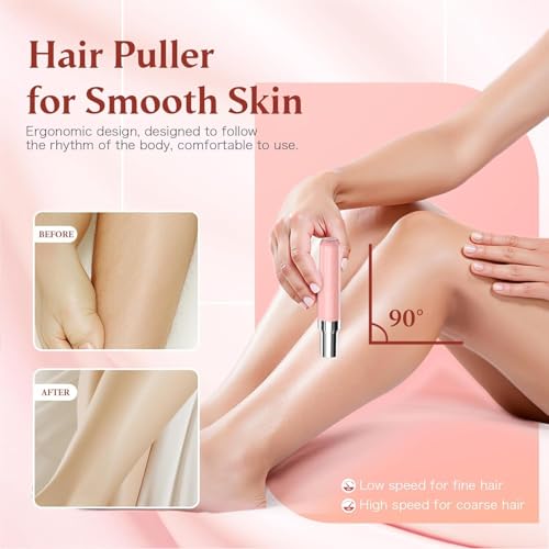 Epilator,2 in 1Facial Hair Removal for Women,Electric Lady Shaver for Face with LED Light Rechargeable,Hair Removal Device Legs/Face/Bikini/Arms,Smooth Epilator Trimmer Travel Kit Set Upgrade