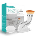 Facial Cleansing Brush-Spin Face Scrubber Exfoliator Rechargeable, 2-Speed Rotation, Electric Face Wash Brushes for Cleansing and Exfoliating, with 2 Brush Heads, Grey