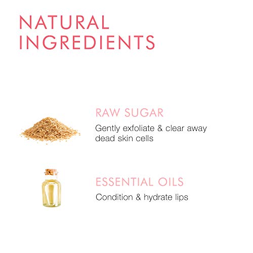Beauty For Real Lip Revival, Orange Spice - Exfoliating & Hydrating Sugar Lip Scrub - For Dry, Chapped or Lipstick-Stained Lips - With Essential Oils - Organic, Vegan - 0.15 oz