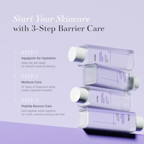 starlike Chamomile Skin Barrier Toner I 7.1 Fl Oz (210 ml) I Face Toner for Soothing, Deep Hydrating, Moisturizing, Boosting & Balancing I Korean Skin Care I Chamomile Water, Hyaluronic Acid & Peptide