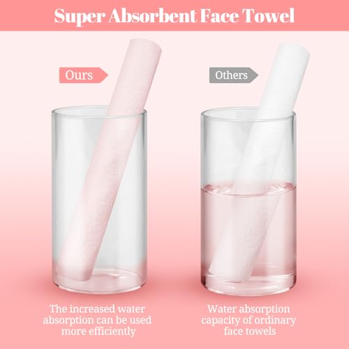 800 Count Face Towels,Super Soft and Thick Face Cleansing Towelettes for Sensitive Skin, Disposable Facial Towels for Makeup Removal and Clean Skin,Biodegradable Facial Towel,(8 Box)