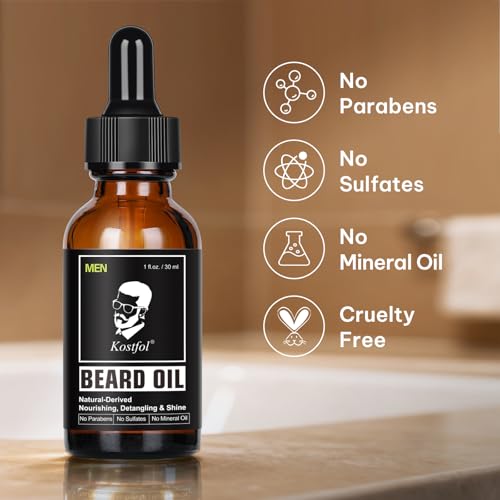 NUSPA NUSPA Nourishing Beard Oil Natural-derived,Detangling Add Shine hair and beard growth oil is suitable for men's thick, soft, smooth, nutritious beard oil beard care
