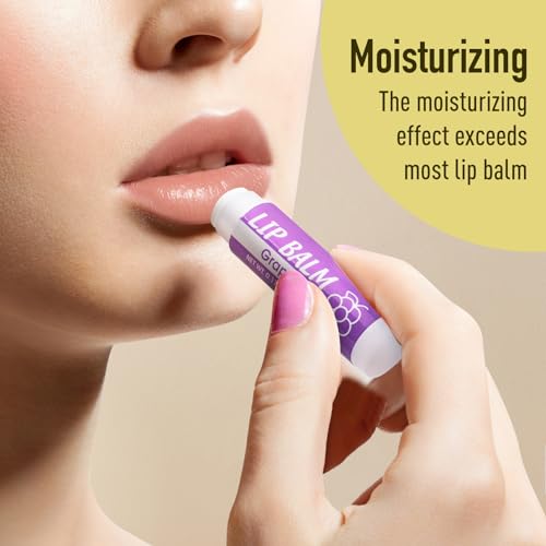 128 Pack Lip Balm, Natural Lip Balm Bulk with Vitamin E and Coconut Oil, Moisturizing Lip Balms for Dry Cracked Lips, Lip Balms for Valentines Gifts Stocking Stuffers - 8 Flavors