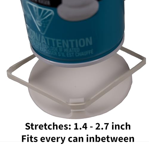 Universal Rust Prevention Coaster for Shaving Cream Cans ? Fits 1.4"?2.7" ? Stop Rust Rings on Shower Shelves, Tile, Granite, and Sink Surfaces