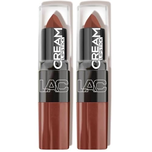 L.A. COLORS Cream Lipstick, Latte, 0.04 Ounce (Pack of 2)